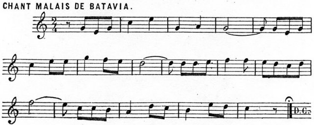Chant malais de Batavia - Jean Kernoa